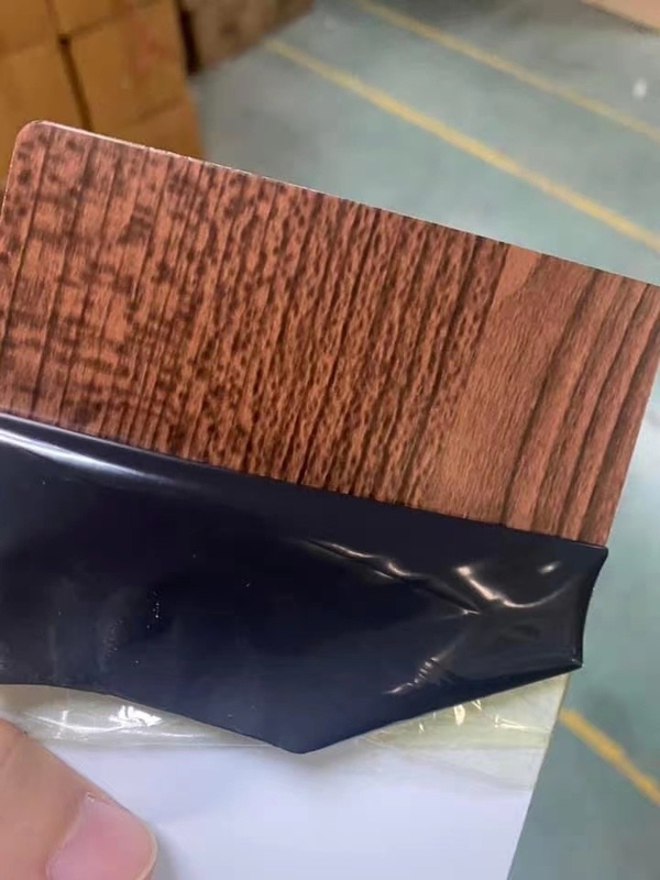 do alumínio de madeira do revestimento de 6mm painéis compostos plásticos para decorações interiores