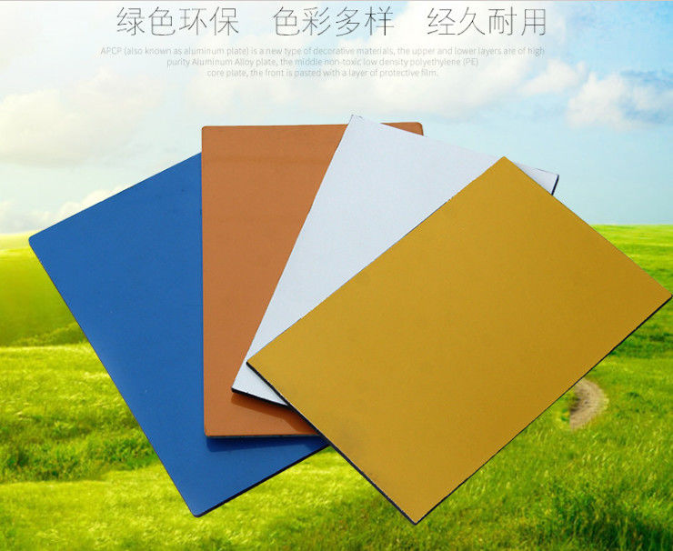 Fabricante direto Painel de alumínio composto de folha ACP de 4 mm para revestimento de parede exterior, preço de fábrica