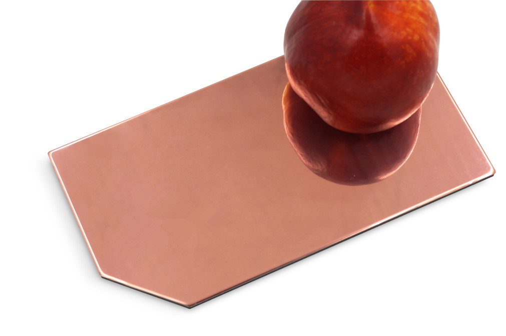 Espelho como painel de alumínio PE PVDF revestimento 0.3mm Alumínio Prata cobre ouro