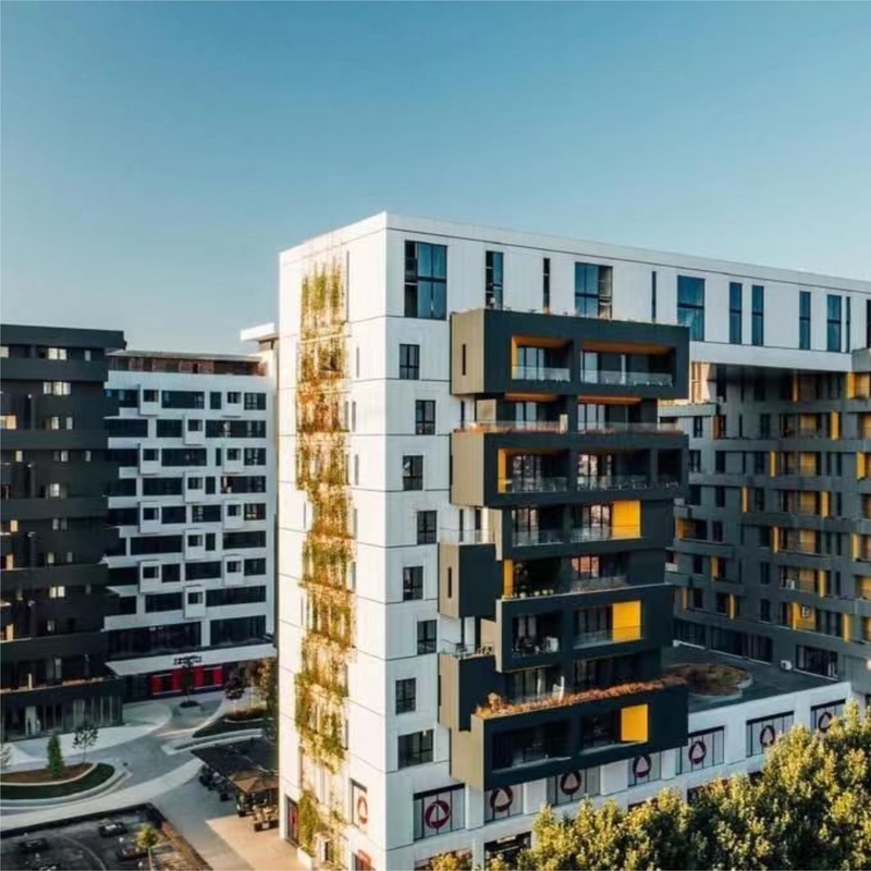 ALD 8802 núcleo inabalável cinza prateado Painel de alumínio composto para sinalização e materiais de construção