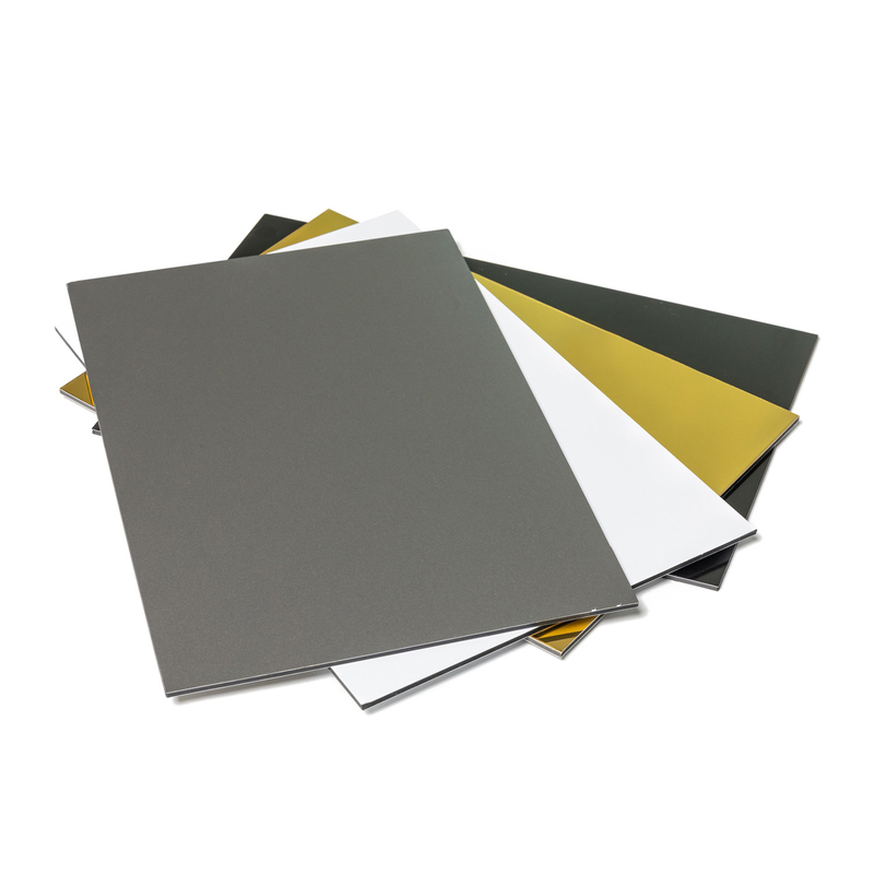 PE PVDF cor cinza Painel de alumínio composto acm acp com 3mm/4mm/5mm