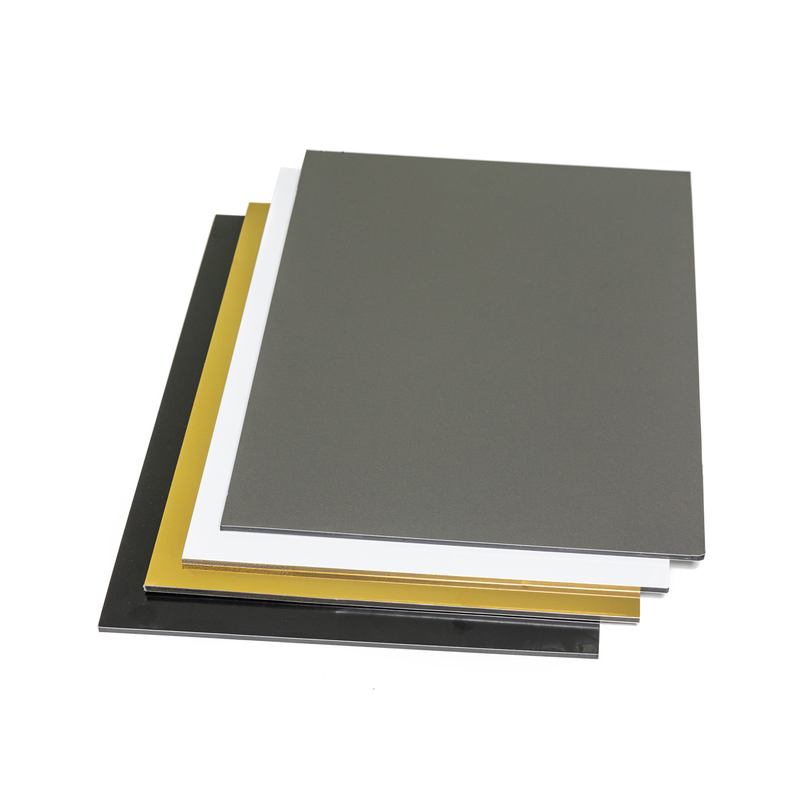 PE PVDF cor cinza Painel de alumínio composto acm acp com 3mm/4mm/5mm