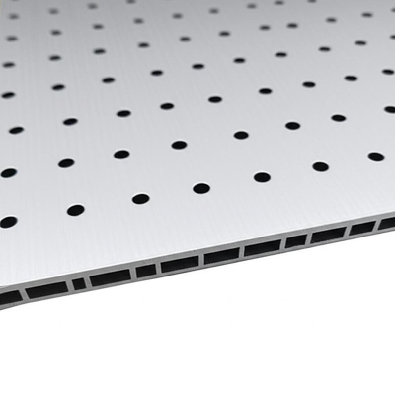Painel de largura 1240mm em PE de painel composto de alumínio com tamanho de furo de 4,0mm e núcleo não quebrado