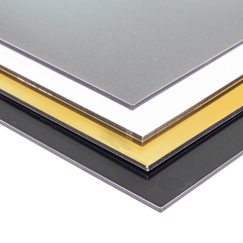 Painéis compostos de alumínio revestidos com PVDF de 4 mm resistentes às intempéries para revestimento de parede de cortina exterior