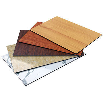 Em estoque 1220*2440mm painéis compostos de alumínio padrão de madeira, alta resistência à prova de molde para decoração de interiores CE certificado