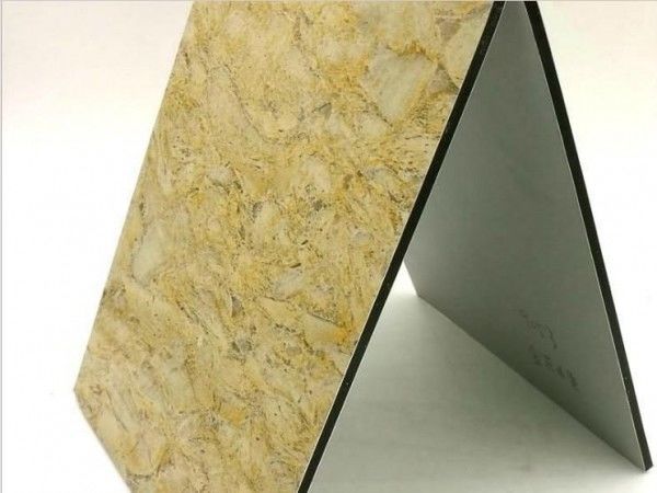 Folha ACP de mármore direto da fábrica 3mm, revestimento PE PVDF, à prova d'água e anti-riscos para parede externa de villa envio rápido