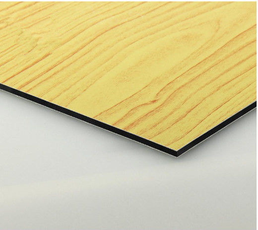 Grão de madeira de fábrica OEM ACP 4mm, revestimento PVDF, superfície anti-riscos para revestimento de parede interior exterior mais vendido