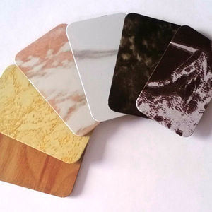 Fornecedor de ouro Folha de mármore de grãos Acp revestimento de parede exterior, pedra natural durável para decoração de fachada de edifícios de hotéis de villas