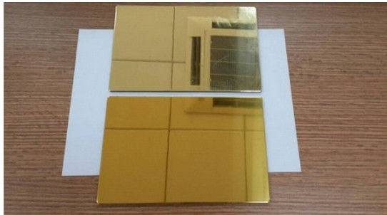 Painel de alumínio polido espelho 0.04-0.5mm Núcleo de polietileno 30%-70% Brilho 1220-2000mm Certificado ISO