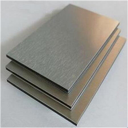 Venda a quente ACM/ ACP Painel composto de alumínio anodizado escovado 4 mm, revestimento PVDF, resistente a arranhões para cabine de elevador
