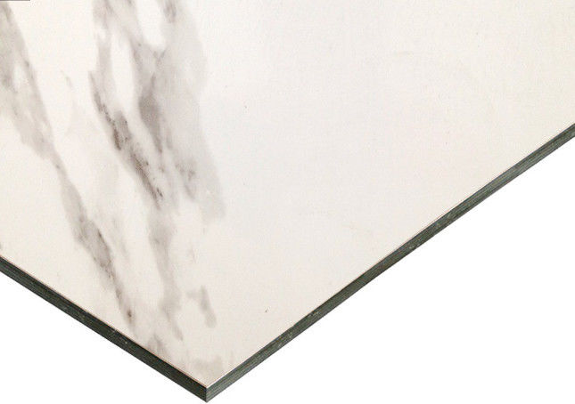 Embalagem segura 3mm Grão de mármore ACM/ ACP PE Revestimento PVDF, fácil limpeza e resistente a arranhões para cozinha Backsplash em estoque