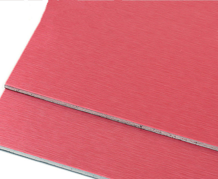 Red 5.5kg/M2 High Gloss Aluminum Composite Panel With Heat Resistance