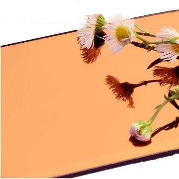 Espelho painel de alumínio composto PE PVDF revestimento 0,3 mm Alumínio Prata cobre ouro