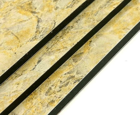 Fabricante direto 5mm grão de mármore ACP/ ACM de alta resistência, não inflamável, para decoração de interiores de cabine de elevador