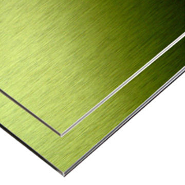0.03-0.5mm Painéis de alumínio PVDF de acabamento escovado para parede exterior