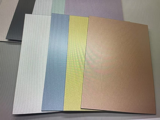 Revestimento protetor de nano-PVDF Painel composto de alumínio escovado para decorações arquitetônicas