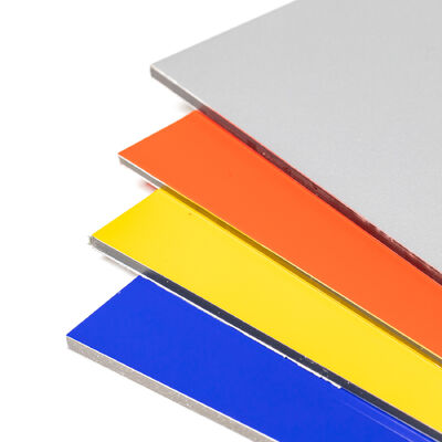 Revestimento PE de painel composto de alumínio direto da fábrica de 3 mm, leve e à prova d'água para revestimento de parede interior Folha ACP de venda quente