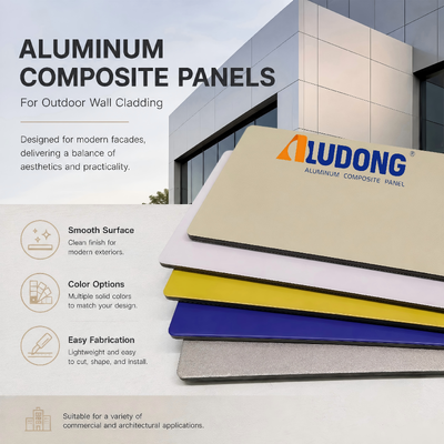 Painel composto de alumínio ALUDONG com padrão Euro e qualidade